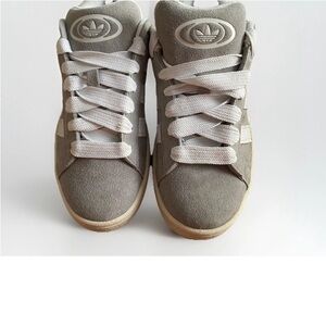 Adidas Men’s Gray and White Sneakers